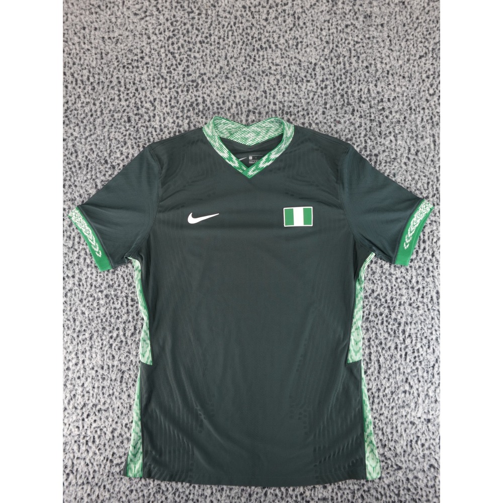Nike Vaporknit Nigeria Away Jersey 20/21 Dark‎ Green (CT4317-366) Mens Large SS
